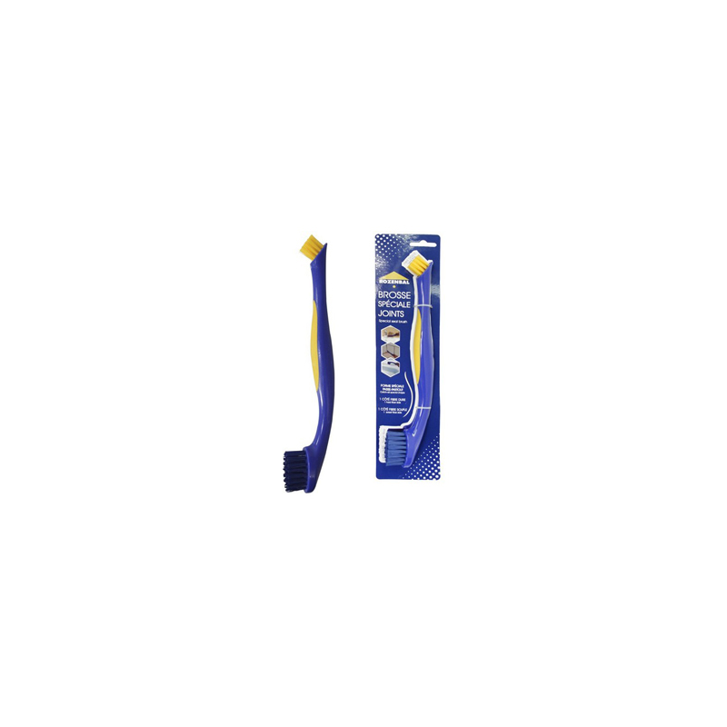 Cepillo kerkom doble fibra dura suave para limpieza juntas y rincones 27,5x4x2,8 cm