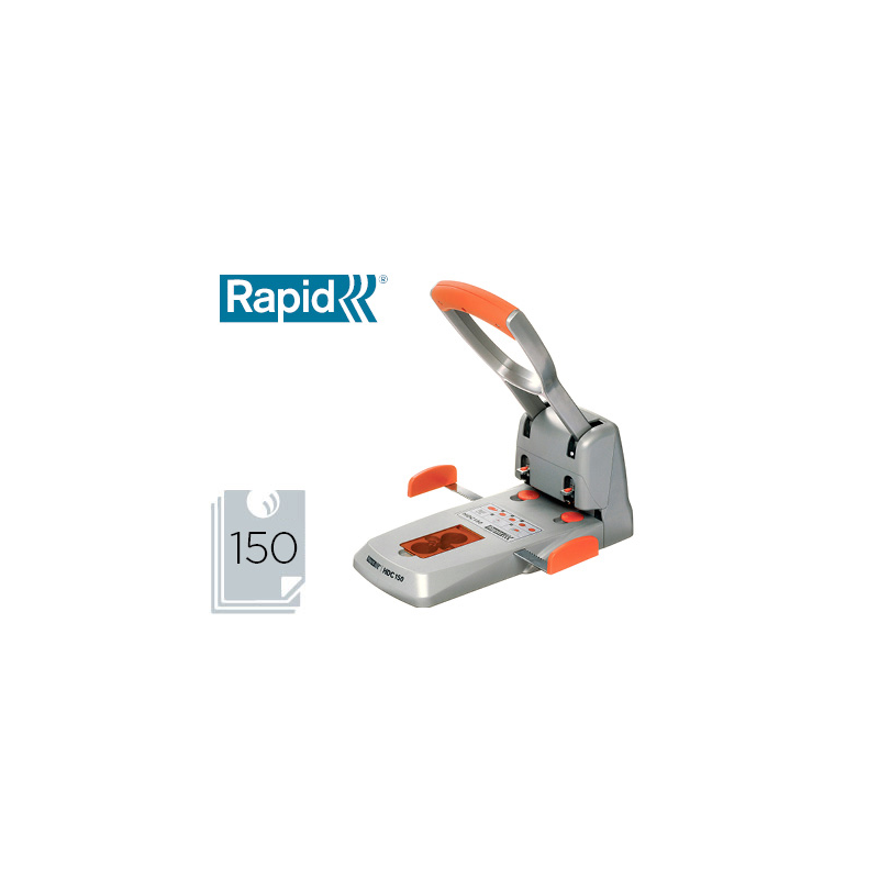 Taladrador rapid hdc150 supreme metalico/abs plata/naranja capacidad 150 hojas