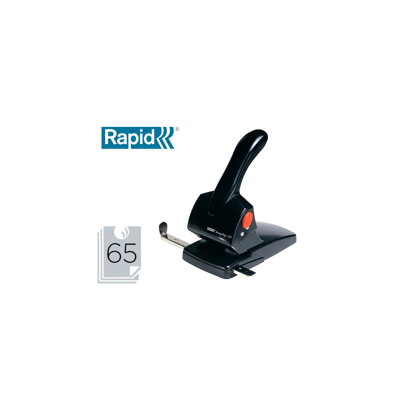 Taladrador rapid hdc65 fashion metalico/abs color negro capacidad 65 hojas