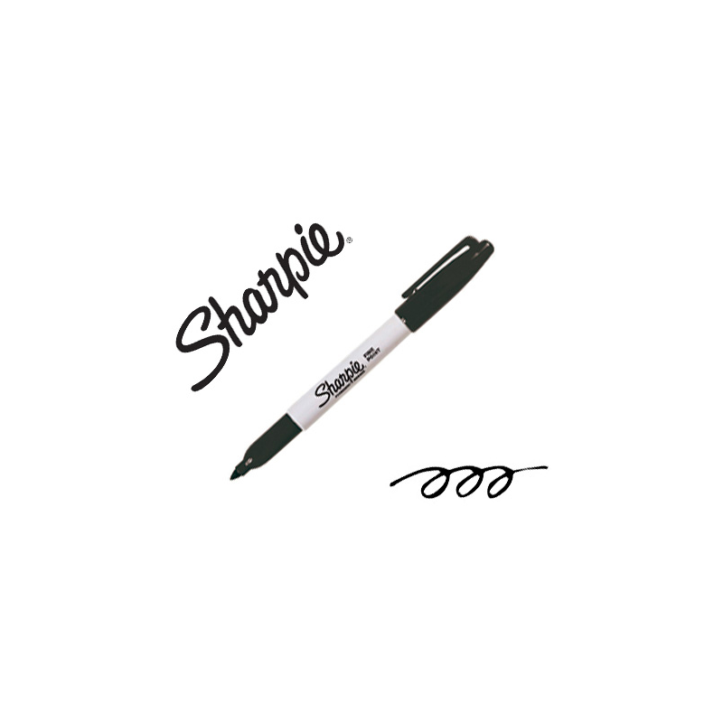 Rotulador sharpie permanente punta fina negro