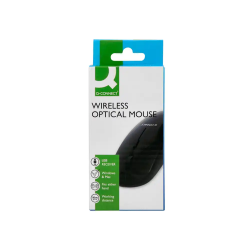Raton q-connect optico inalambrico silencioso dpi 800/1200/1600 pilas aaa negro