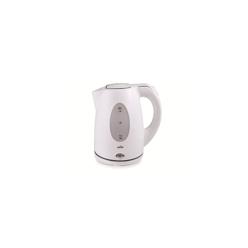 Hervidor de agua lacor electrico color blanco potencia 2000w capacidad 1,5 l