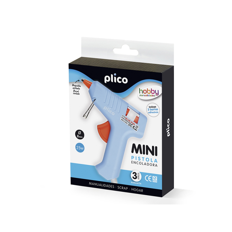 Pistola de silicona caliente mini plico 25 w