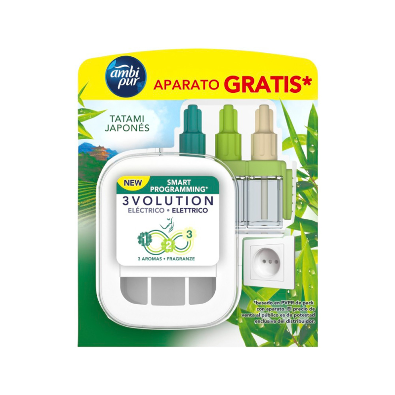 Ambientador electrico ambipur 3volution japones difusor+ recambio