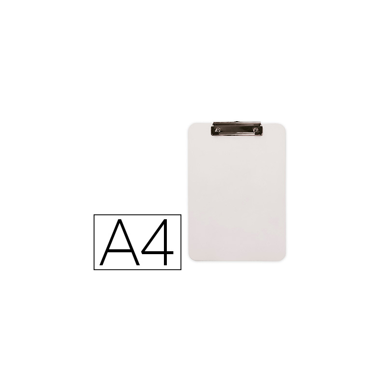 Portanotas q-connect plastico din a4 blanco 2,5mm