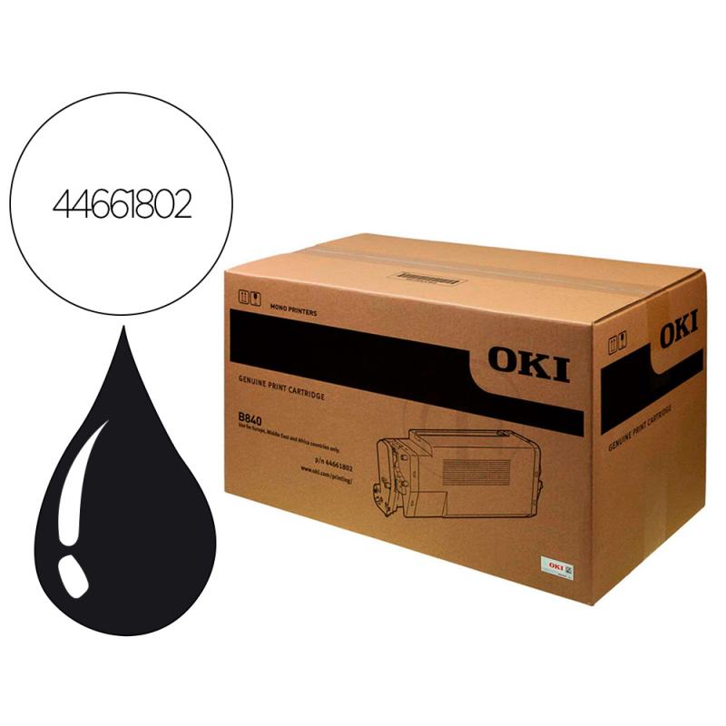 Toner oki laser serie b840 negro 20000 paginas