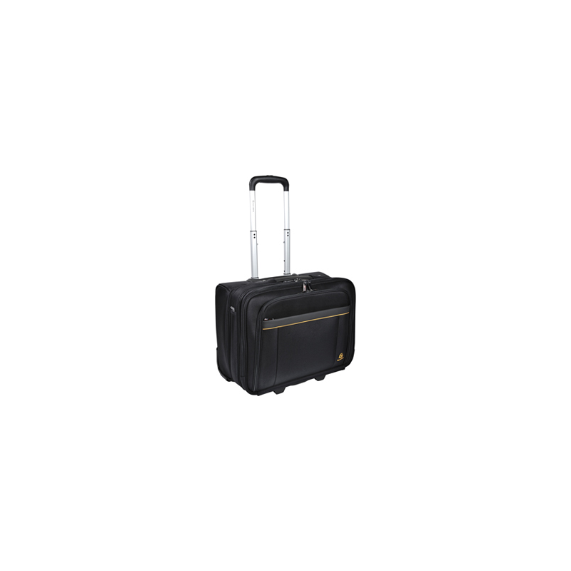 Maletin para portatil exacompta exactive hasta 15.6/' con ruedas y asa telescopica negro 450x255x395