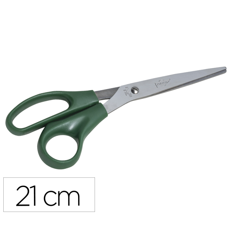 Tijera oficina faibo acero inoxidable 21 cm empuñadura ergonomica