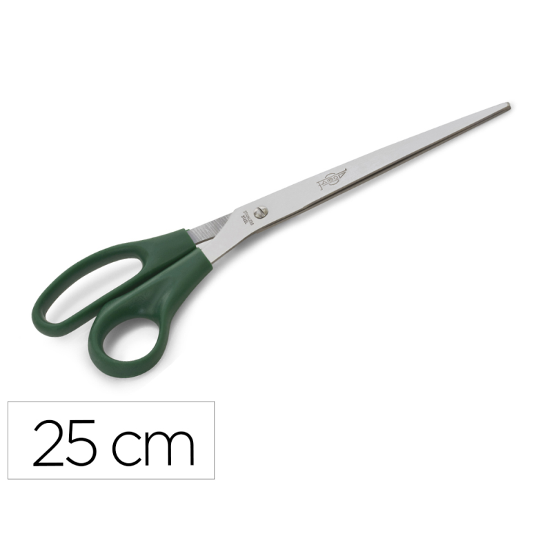 Tijera oficina faibo acero inoxidable 25 cm empuñadura ergonomica