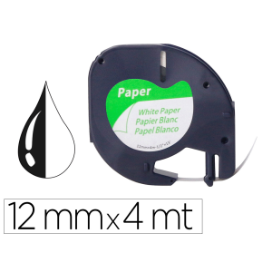 Cinta q-connect papel 12mm...