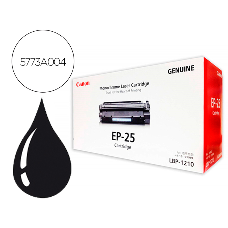 Toner canon ep25 lbp1210 negro