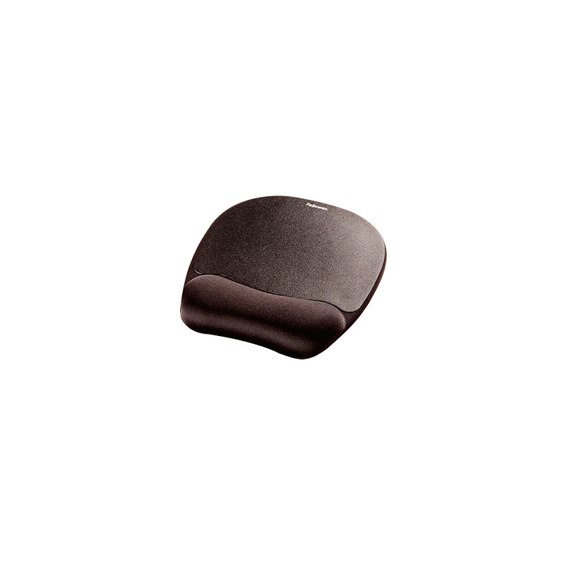 Alfombrilla para raton fellowes con reposamuñecas de espuma memory foam negro 230x196x20 mm