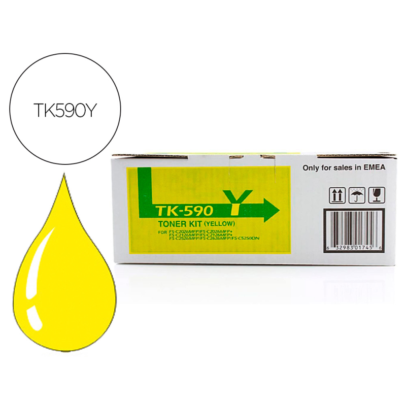 Toner kyocera -mita amarillo tk590y