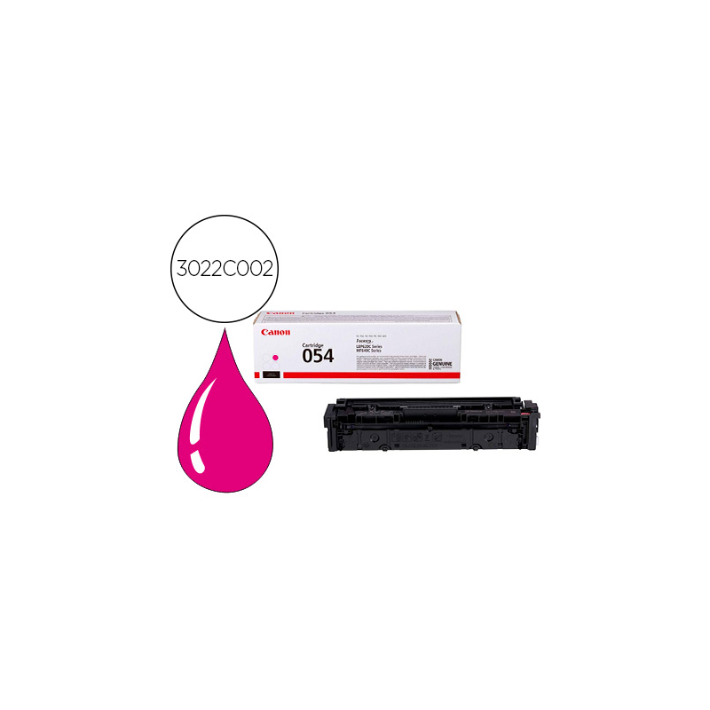 Toner canon 054 lbp622 / mf641 / i-sensys lbp621 / 623 / 641 / 643 / 645 / 622 magenta 1200 paginas