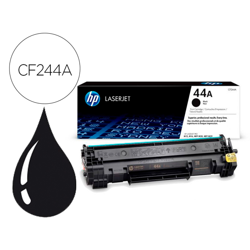 Toner hp 44a laserjet pro m15a /m15w/mfp m28a/28w negro 1000 paginas