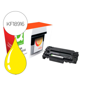 Toner compatible q-connect canon lbp710y i-sensys lbp-710 / 712 amarillo 10000 paginas