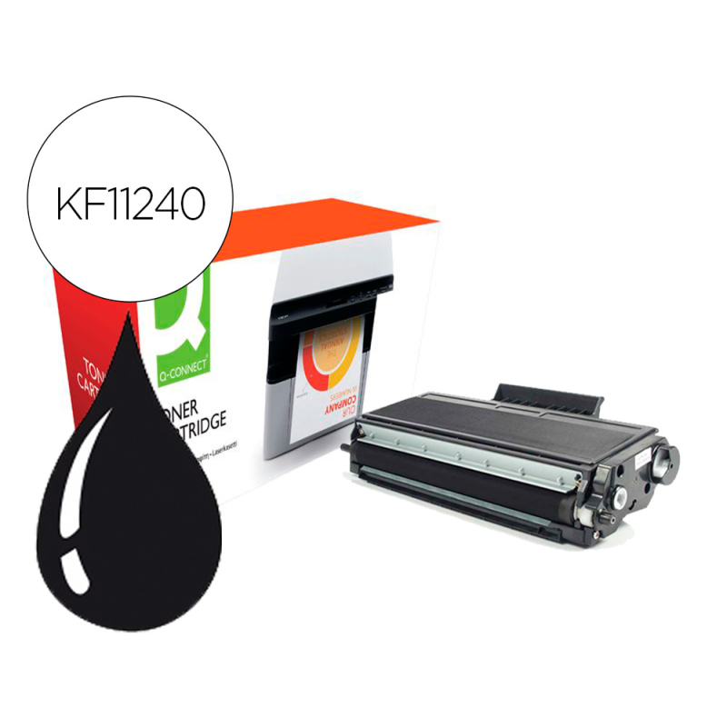 Toner compatible q-connect brother tn3480 hl-l5000 / l5100 / l5200 / l6300 / l6400 negro 8000 paginas