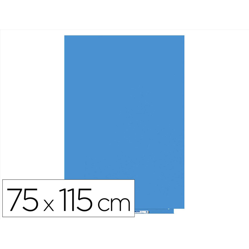 Pizarra blanca rocada lacada magnetica modular sin marco color azul 75x115 cm
