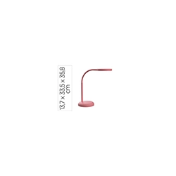 Lampara de escritorio maul led 5w 769lm luz calida brazo y cabezal giratorios rosa