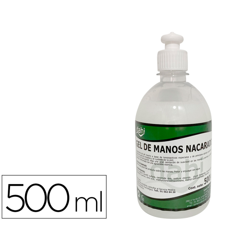 Jabon liquido lavamanos dahi con dosificador bote de 500 ml