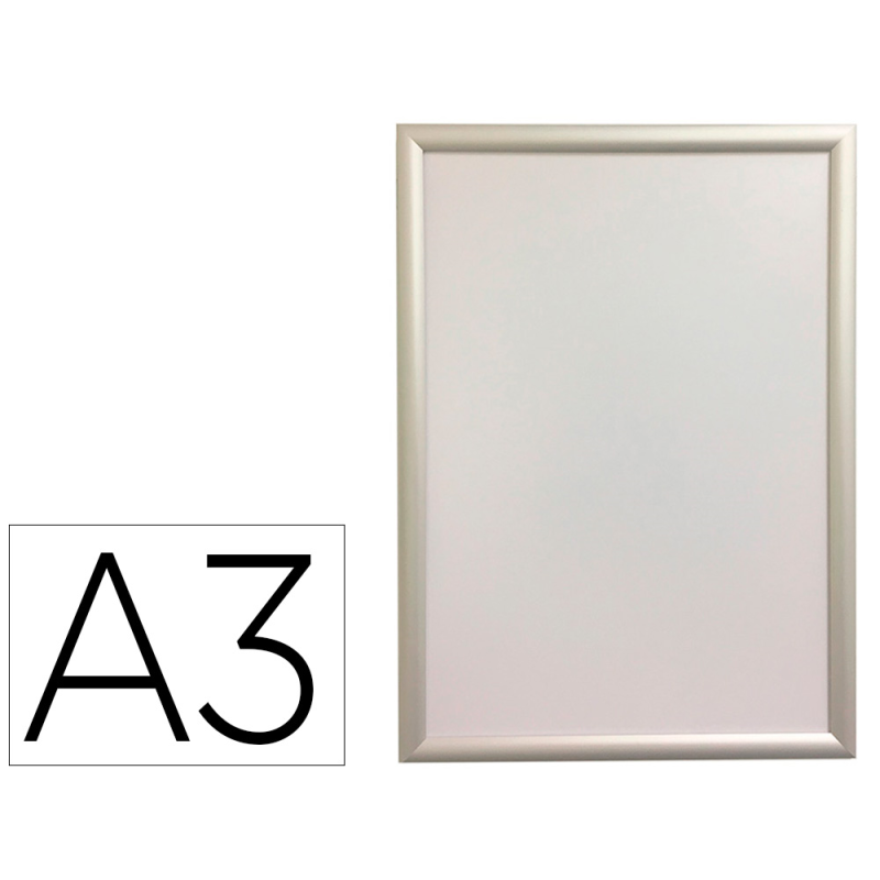 Marco porta anuncios q-connect din a3 marco de aluminio 32,7x45x1,2 cm