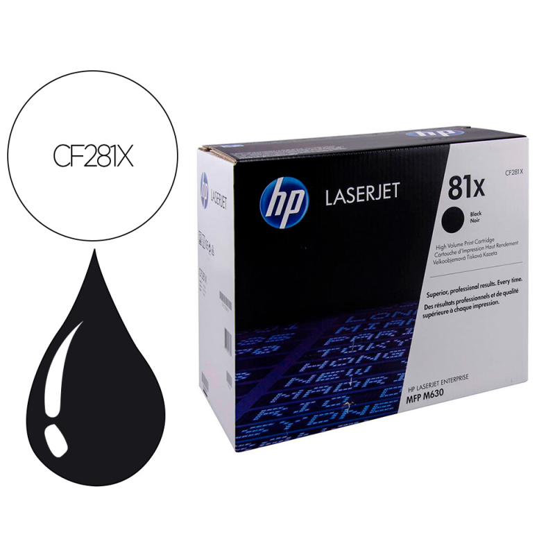 Toner hp cf281x negro /15.000 paginas/m605 m606 m630
