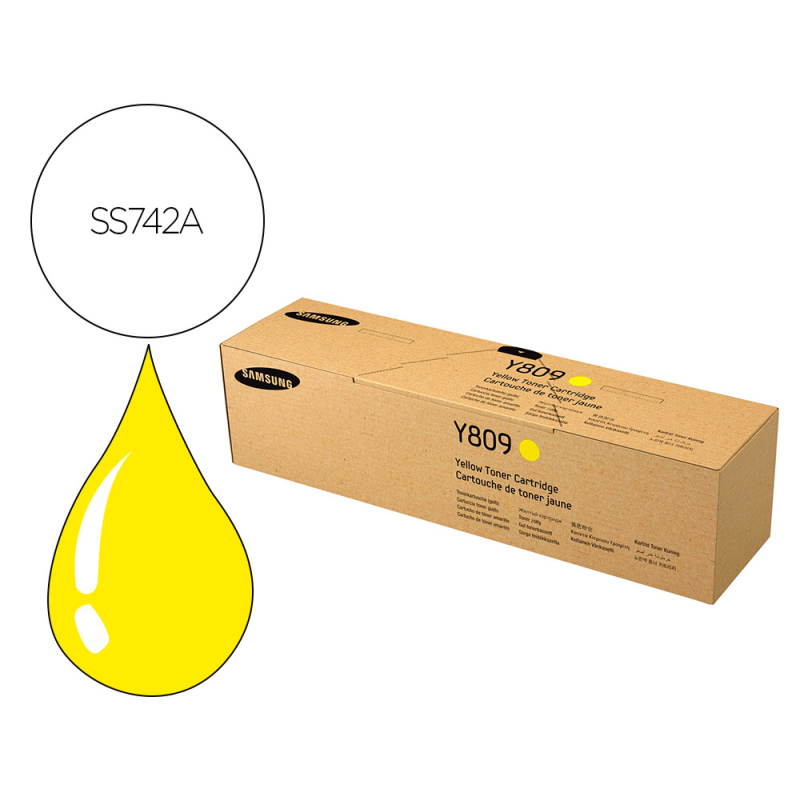Toner hp samsung clx-9201na / clx-9251na / clx-9301na amarillo clty809s/els