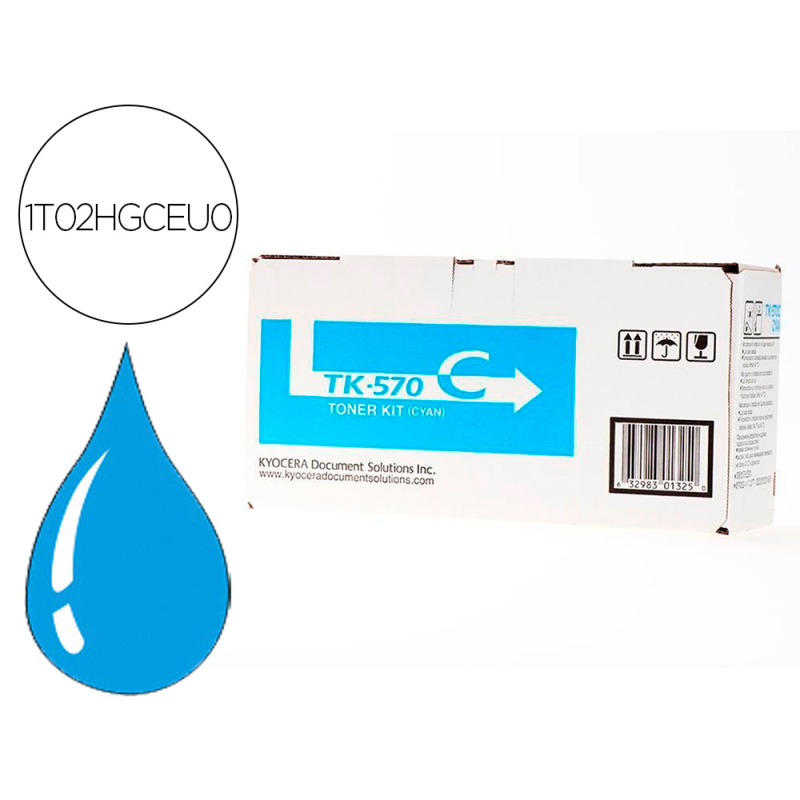 Toner kyocera laser tk570c para fs-5400 cian