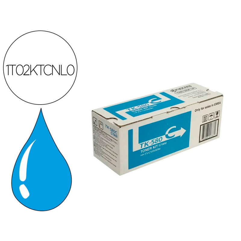Toner tk580c kyocera -mita fs-c5150dn p6021cdn cian