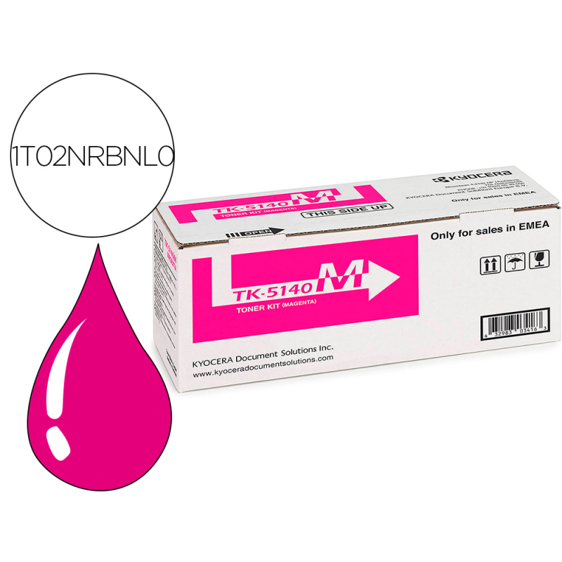 Toner tk5140 kyocera ecosys m6530cdn, m6530cdn/kl3, p6130cdn, p6130cdn/kl3 magenta 5.000 pag