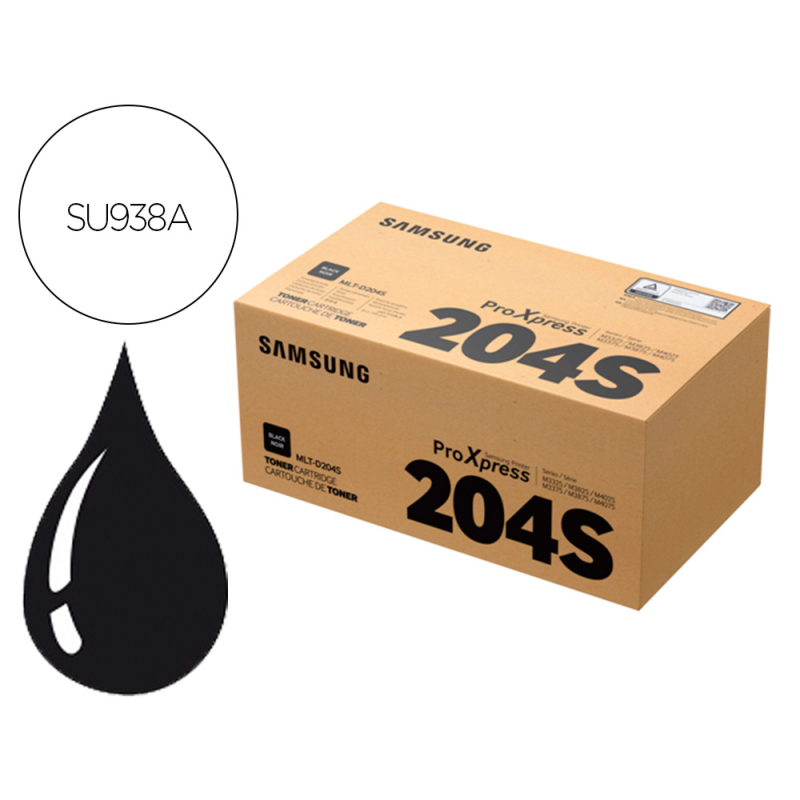 Toner hp samsung m3325 / m3375 / m3825 / m3875 negro mltd204s/els