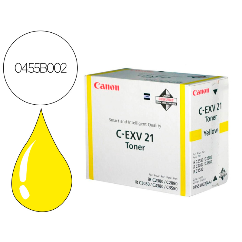 Toner canon exv21y irc2380 irc2880 amarillo
