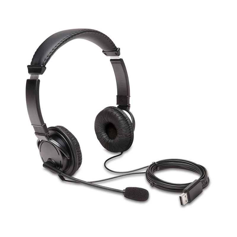 Auricular kensington hi-fi con microfono usb cable 180 cm