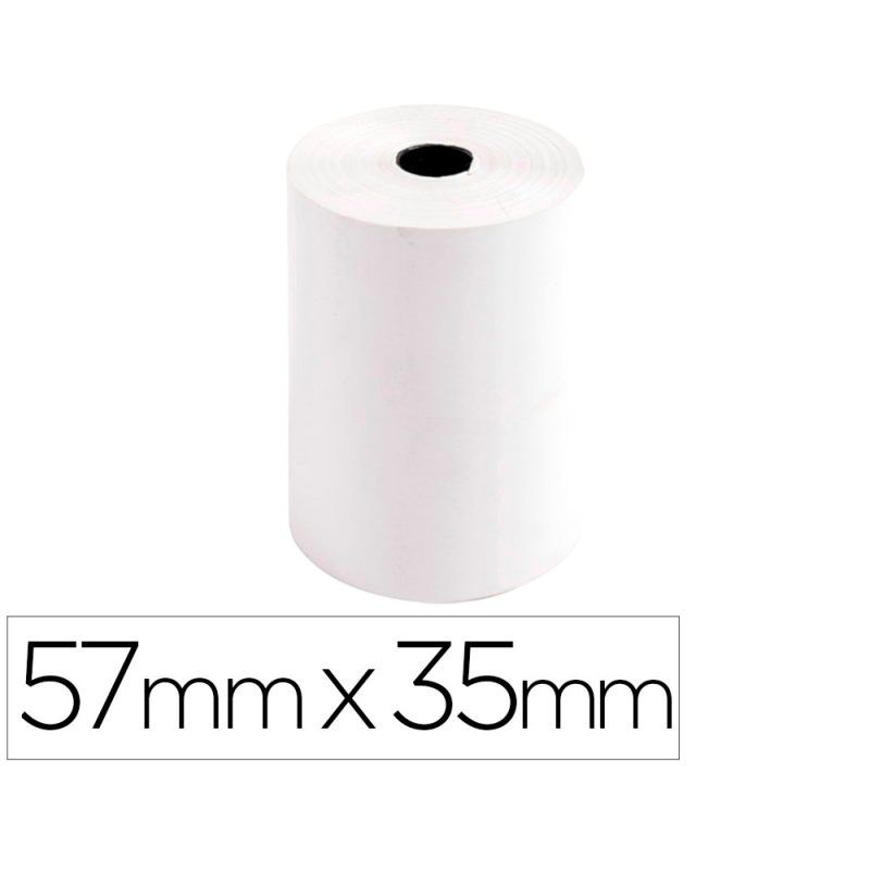 Rollo sumadora exacompta safe contact termico 57 mm x 35 mm 44 g/m2