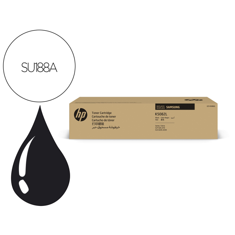 Toner samsung laser clt-k5082l negro 5000 paginas