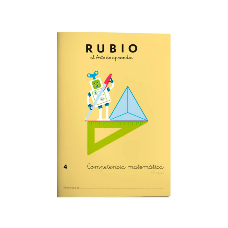 Cuaderno rubio competencia matematica 4