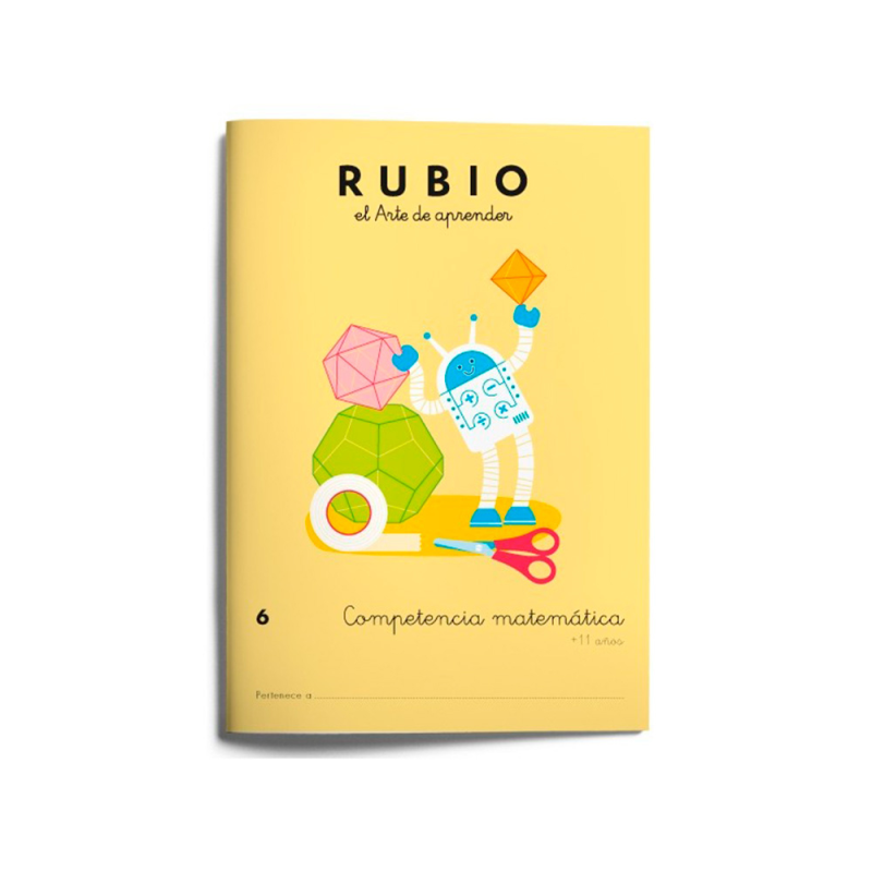 Cuaderno rubio competencia matematica 6