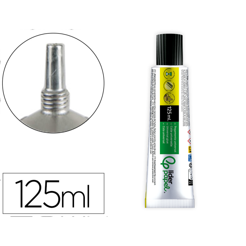 Pegamento liderpapel universal transparente 125 ml