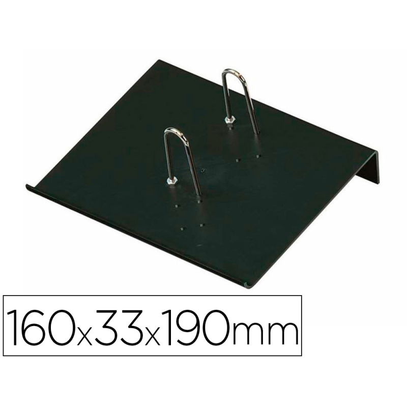 Portacalendario plastico faibo para bloc bufete 100% reciclable color negro 160x33x190 mm