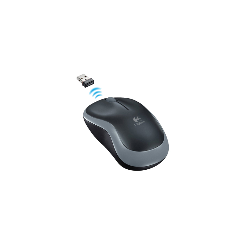 Raton logitech optico inalambrico nano receptor m185 gris