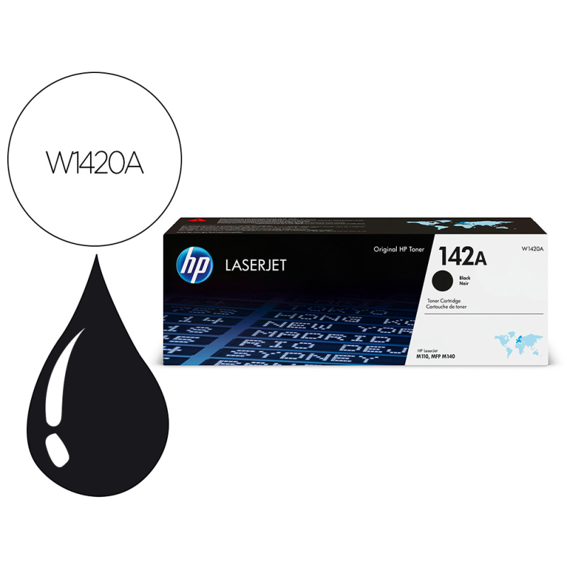 Toner hp 142a laserjet m110 / mfp m140 negro 950 paginas