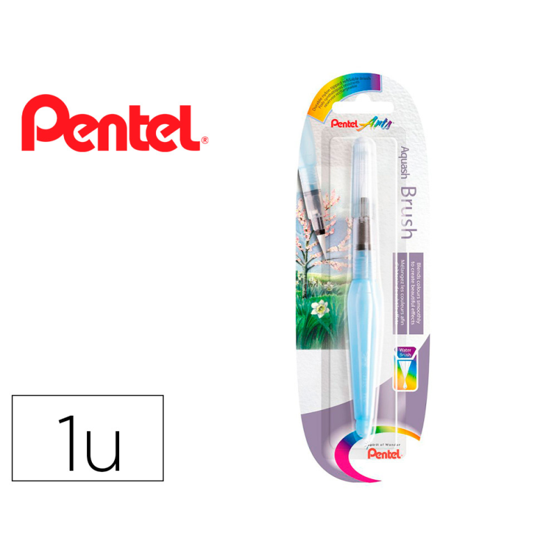 Pincel pentel xfrh-m rellenable agua redondo punta mediana