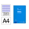 Cuaderno espiral liderpapel a4 pautaguia tapa plastico 80h 90gr cuadro pautado 3mm con margen color azul