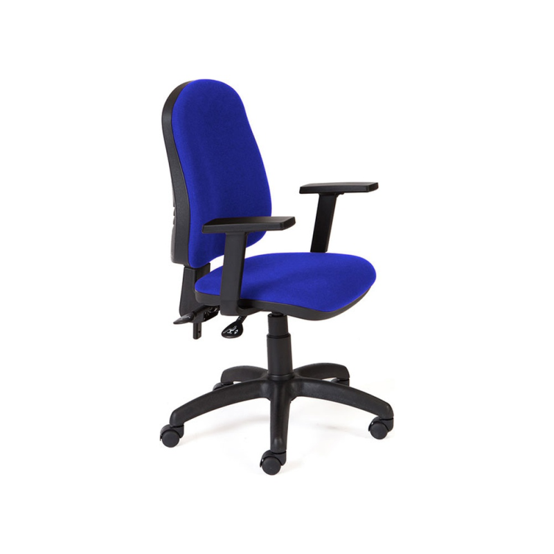 Silla rocada direccion sistema asincro con brazos color azul
