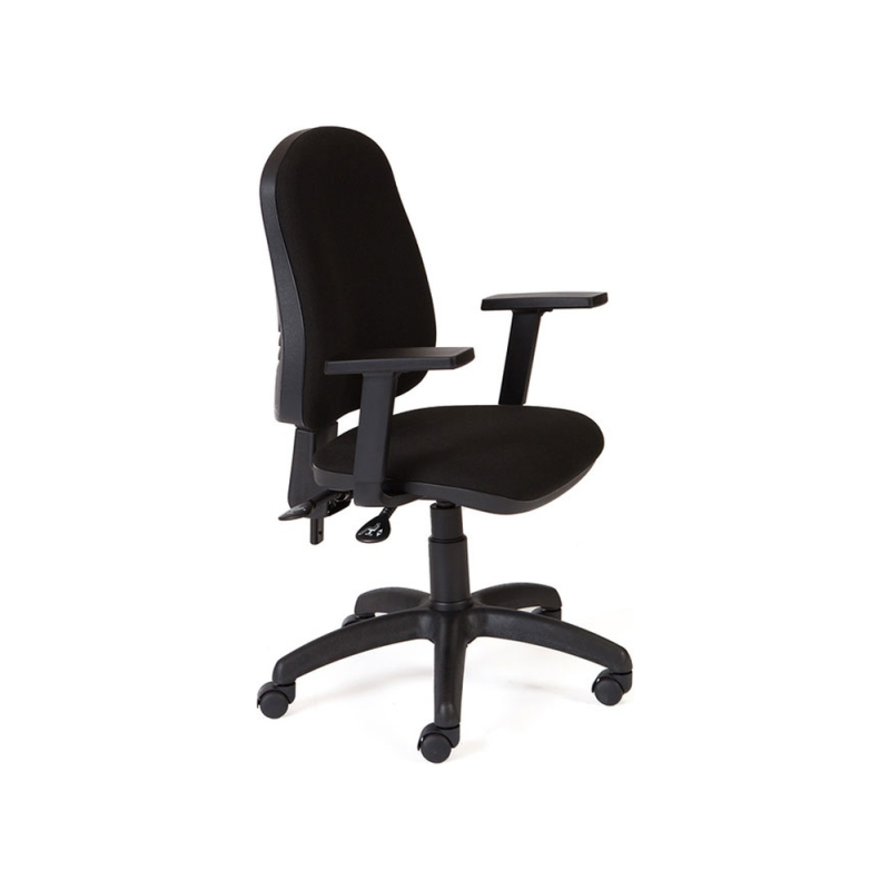 Silla rocada direccion sistema asincro con brazos color negro