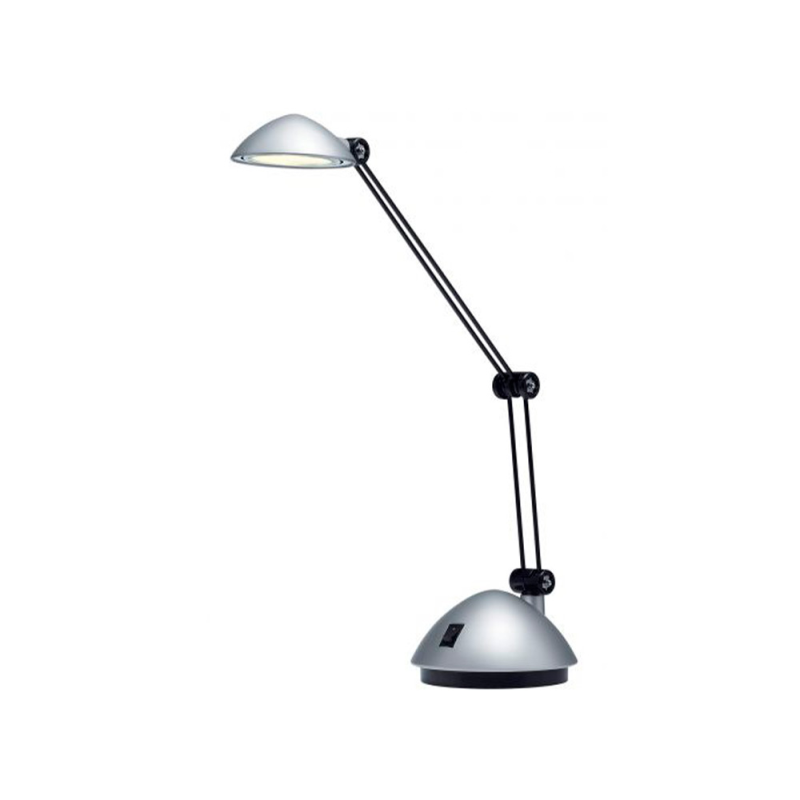 Lampara de escritorio archivo 2000 led 3w 200lm brazo articulado luz calida plata metalizado