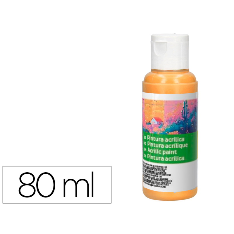 Pintura acrilica liderpapel bote de 80 ml carne