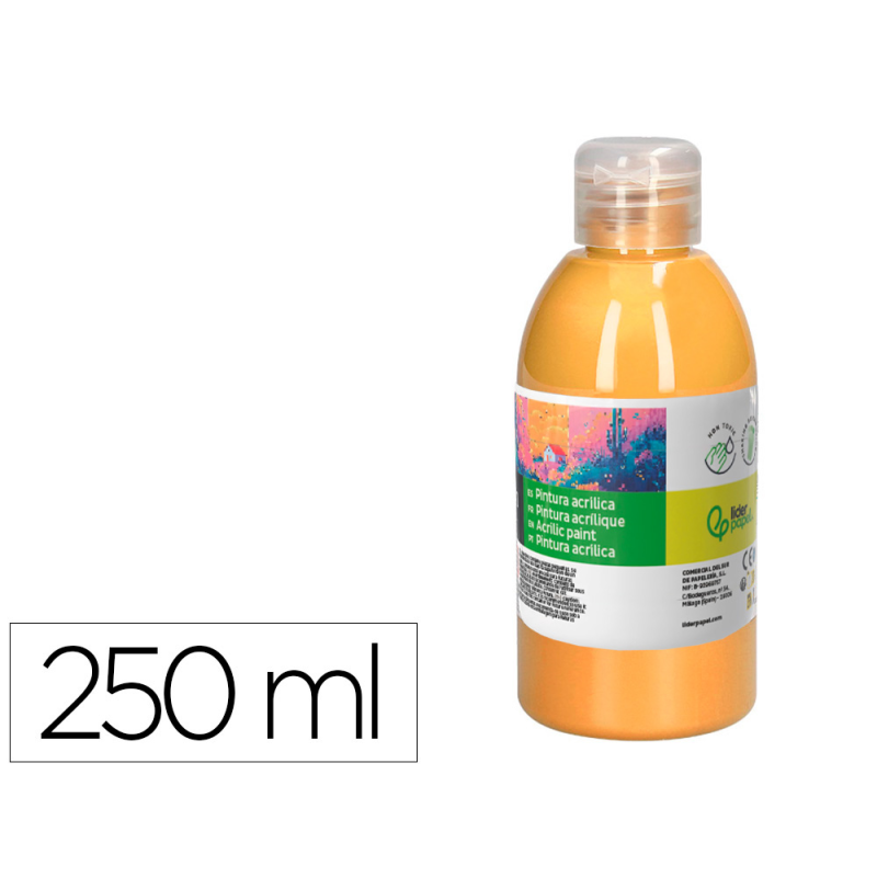 Pintura acrilica liderpapel bote de 250 ml carne