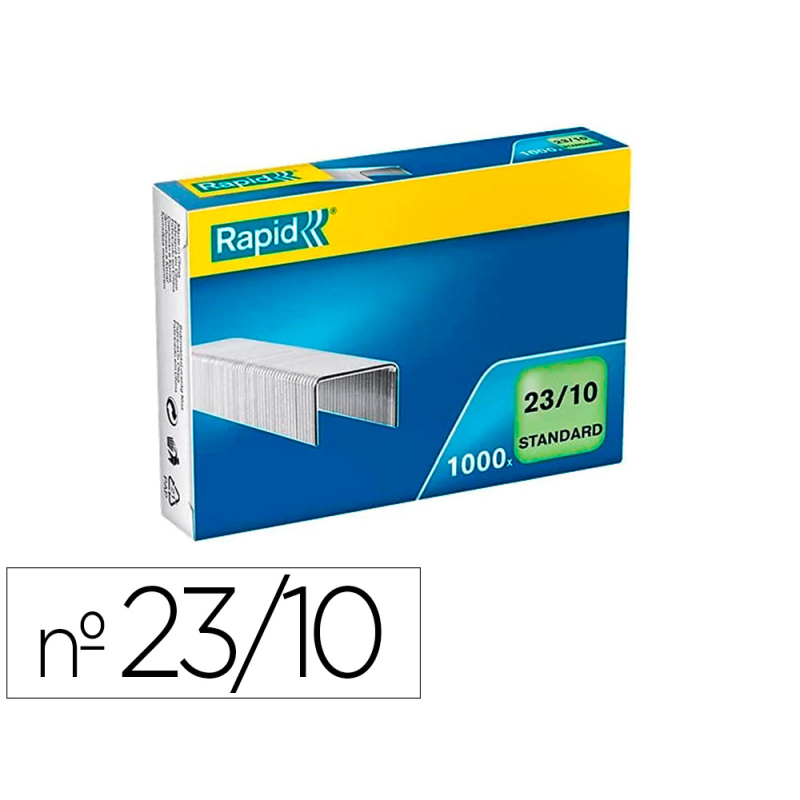 Grapas rapid 23/10 mm galvanizada caja de 1000 unidades