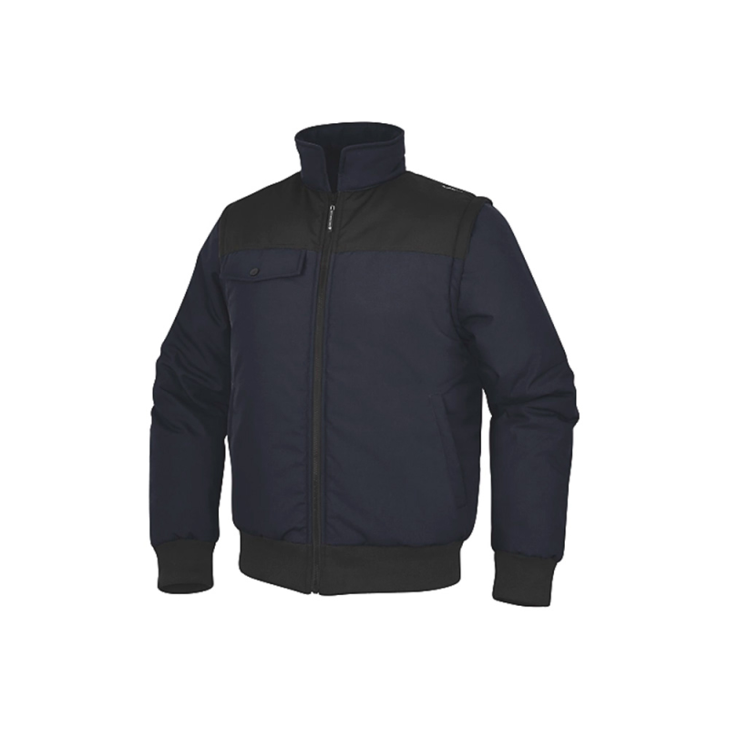 Chaleco deltaplus multibolsillos con cremallera y mangas desmontables 80% poliester 20% algodon talla